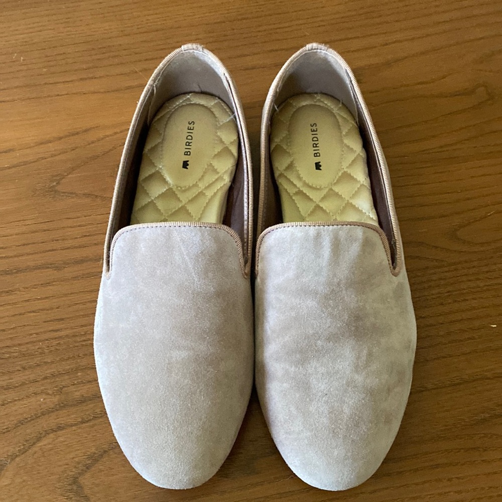 Birdies Starling flats in Latte Suede 7.5